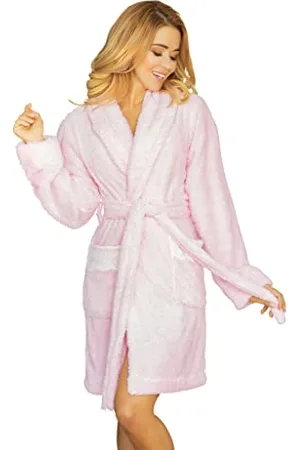 Kalimo Damen Paleo Bademantel, Pink, XL