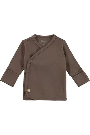 Sterntaler Babyjacke aus Jersey gerippt - Unisex Wickeljacke für Babys aus weichem Baumwollmischgewebe - seitlich zum Knöpfen - Sommerjacke mit Umschlagbündchen am Ärmelsaum, , Größe 68