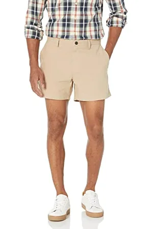Amazon Herren Oxford-Shorts aus leichtem bequemem Stretchmaterial 13 cm schmale Passform (zuvor Goodthreads), , 29W