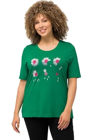 Ulla Popken Damen Blütenzauber T-Shirt, , 42-44