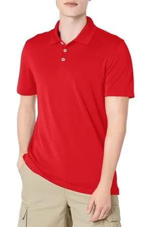 Amazon Herren Golf-Poloshirt, Schnell Trocknend, Schmale Passform, , L