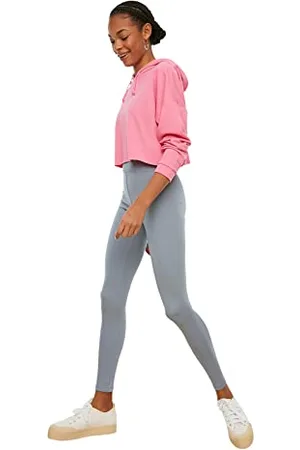 Trendyol Damen High Waist Recovery Knitted Tights Leggings, , M EU