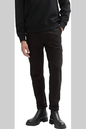 TOM TAILOR Herren 1042559 Slim Fit Jersey Chino Hose, 29999-Black, 31-35