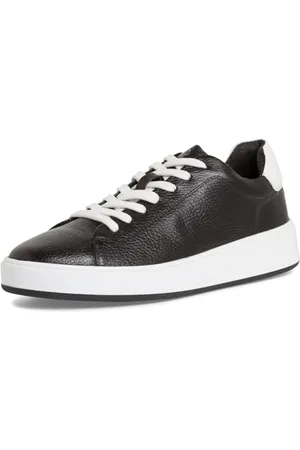 Marco Tozzi By Guido Maria Kretschmer Herren Sneaker flach aus Leder mit dicker Sohle, Schwarz , 40 EU