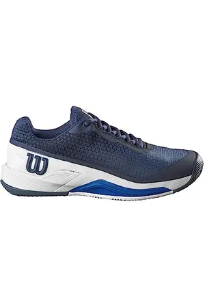 Wilson Herren Rush Pro 4.0 Clay Sneaker, Navy Blazer/White/Lapis Blue, 40 2/3 EU