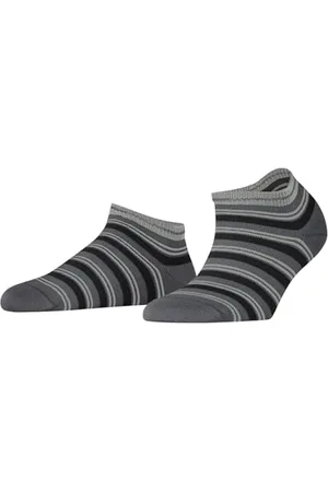 Falke Damen Sneakersocken Smart Stripe W Sn Baumwolle kurz gemustert 1 Paar, , 39-42