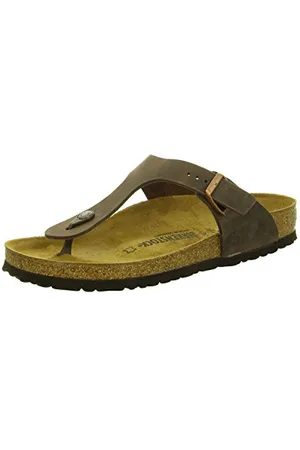 Birkenstock Unisex-Erwachsene Gizeh Leder Zehentrenner , (Habana),35 EU