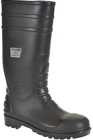 Portwest Klassik Sicherheitsgummistiefel S4, Größe: 43, Farbe: , FW94BKR43