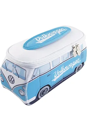 Brisa VW Collection - Volkswagen Neopren Universal-Schmink-Kosmetik-Kultur-Reise-Apotheke-Tasche-Beutel im T1 Bulli Bus Design ( /Groß)