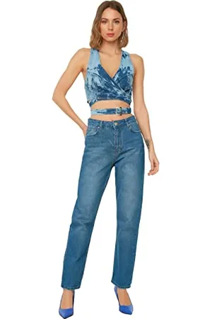 Trendyol Damen High Waist Bootcut Jeans, , 34 EU