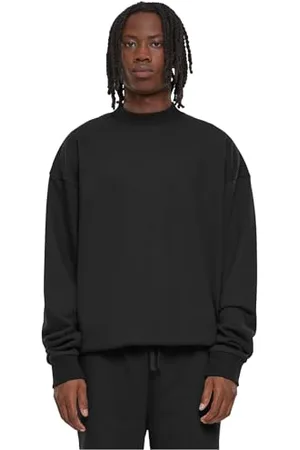 Urban classics Herren TB6663-Light Terry Crew Sweatshirt, Black, L