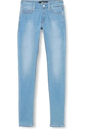 Replay Damen Jeans New Luz Skinny-Fit mit Power Stretch, (Blau), 24W / 32L