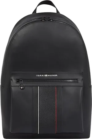Tommy Hilfiger Herren Rucksack Foundation Elegant, Schwarz (Black), Einheitsgröße