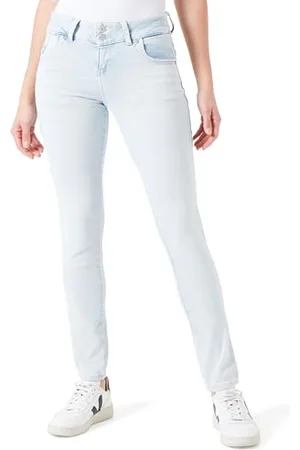 LTB LTB Damen Jeans Molly M Super Slim Fit - Blau - Malisa Wash W26-W34 Baumwolle Stretch, Größe:29W / 30L, Farbe: