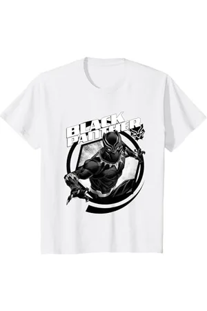Marvel Kinder Avengers Black Panther Cartoon T-Shirt, , Größe 4 (EU), Kurzarm, T-Shirt, Pull-On, 1 Count, Thematisch: Avengers Black Panther