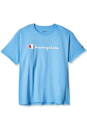 Champion Herren, Classic Graphic, Soft and Comfortable for Men, Script Logo (Reg. Or Big & Tall) T-Shirt, , Klein