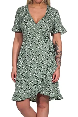 ONLY ONLOLIVIA S/S WRAP Dress WVN NOOS