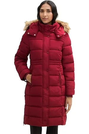 TOM TAILOR Damen 1042915 Jacke, 35930-Deep Red, XL