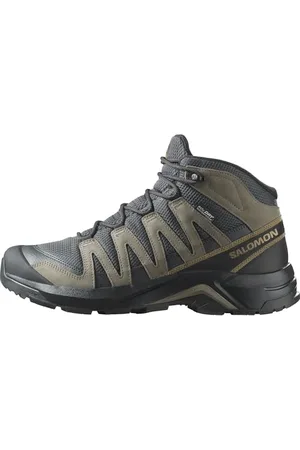 Salomon Herren Herren X-Adventure Recon Mid Gore-Tex Wanderschuh, Asphalt/Falke/Coyote Braun, Für Komfort, Ideal für Wandern und Trailrunning bei Outdoor-Abenteuern. 44 ⅔