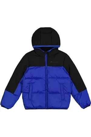 Champion Jungen Legacy Outdoor Retro Sport B (306872) -Wr Ripstop Nylon Woven 40gr Hooded Jacke, , 13-14 Years