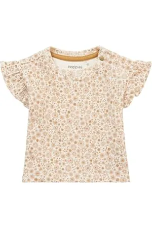 Noppies Baby Baby-Mädchen Girls Tee Newbury Short Sleeve All Over T-Shirt, Apple Cinnamon-P005, 56