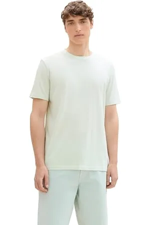 TOM TAILOR Herren T-Shirt mit Streifen-Muster, , L