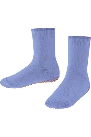 Falke Unisex Kinder Stoppersocken Catspads K HP Baumwolle Wolle rutschhemmende Noppen 1 Paar, Blau (Light Blue 6755), 39-42