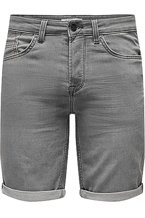 Only & Sons Herren O&S Denim Capri Jeans Shorts 3/4 Bermuda Pants Sommer Hose Kurze Freizeit Trousers ONSPLY