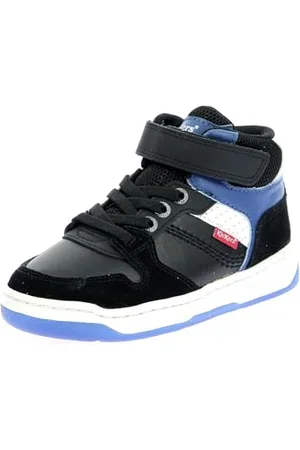 Kickers Jungen Unisex Kinder Kickado Sneaker, Blau/Schwarz, 31 EU