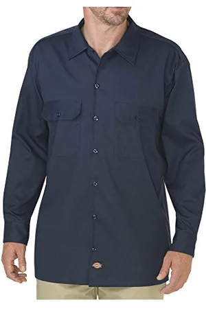 Dickies Herren-Langarm-Flex-Twill-Arbeitshemd, XL