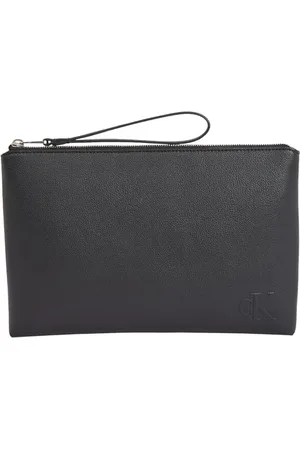 Calvin Klein Herren Pouch Tasche Sculpted Impression mit Reißverschluss, Schwarz (Na Black), Einheitsgröße