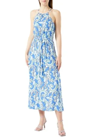 ONLY Damen Onlnova Life S/L Joy Long Dress AOP Ptm, , 36