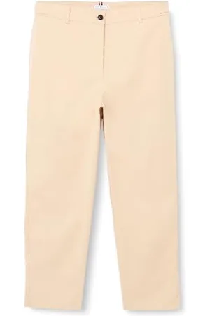 Tommy Hilfiger Damen Tapered CO Twill Chino Pant WW0WW39396 Gewebte Hosen, , 42