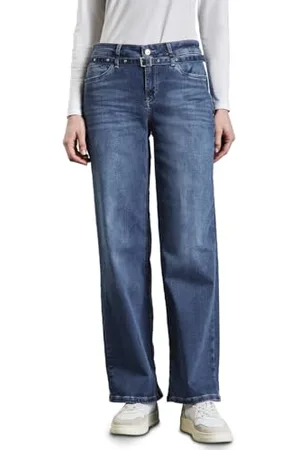 Street one Wide Leg Jeans mit Gürtel