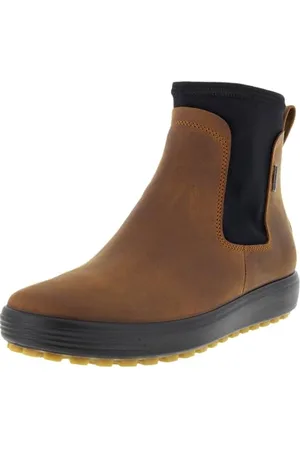 Ecco Damen Soft 7 TRED Chelsea Boot, Sierra/Black, 36 EU
