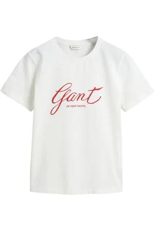 GANT Damen REG Script T-Shirt, , Large