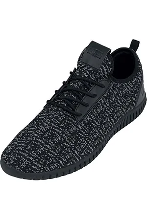 Urban classics Unisex-Erwachsene Knitted Light Runner Shoe Sneaker, Black/Grey/Black