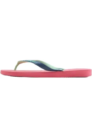 Havaianas Top Mix, Bequeme, Robuste und Leichte Badelatschen mit Brasilianischer Flagge, Zweifarbigen Riemen und Rutschfesten Sohlen, Unisex Erwachsene