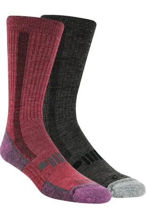 Jeep Damen Wool Blend Crew Socks-2 Pair Pack-Breathable Cushioned Comfort Trail aus Wollmischgewebe, , 37-43 EU