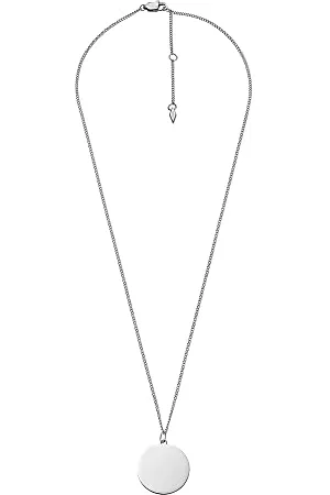 Fossil Halskette Für Frauen Drew, Länge: 460mm+55mm, Breite: 21.5mm, Höhe: 21.5mm Silber Edelstahl Halskette, JF04384040
