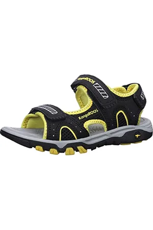 KangaROOS K-Celtic Kento Sandale, Jet Black/Lemon Chrome, 34 EU