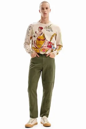 Desigual Pant_Ricks, 4092 KAKI, 34
