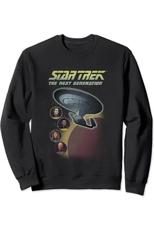 Star Trek The Next Generation Group Shot Bubble Portrait Sweatshirt
