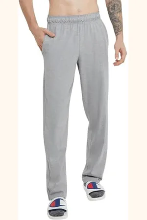 Champion Herrenhose, leichte Loungehose mit offenem Saum für Herren, Jersey-Hose (Normal- oder Übergroßen), Mittel