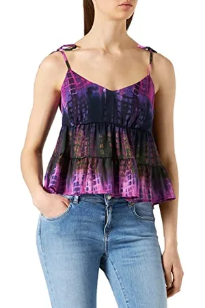 Desigual Womens Shell Bluse, Red, L