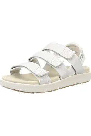 Keen Damen Elle Strappy Sandalen, Silver Birch/Plaza Taupe, 40 EU
