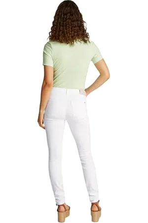 Tommy Hilfiger Damen Jeans Hose Como Skinny Mid Rise, Weiß (Th Optic White), 32W/26L