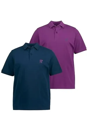 JP 1880 Herren große Größen Übergrößen Menswear L-8XL Poloshirts, Basic, 2er-Pack, Piqué, gekämmte Baumwolle 3XL 704317836-3XL