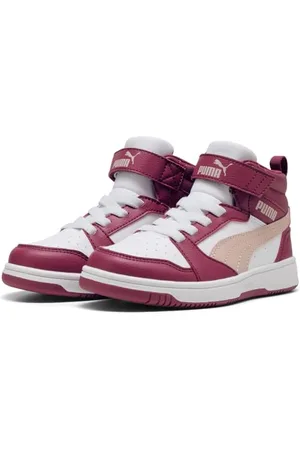 PUMA Rebound V6 MID AC+ PS Sneaker, Port-Rose Quartz White, 32.5 EU