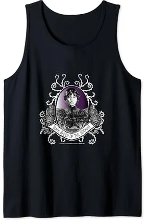 Wednesday Black Sheep Of The Addams Floral Portrait Tank Top